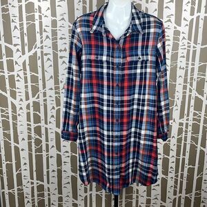 Universal Thread Plaid Shirt Dress sz M